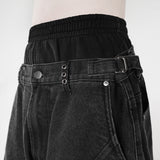 HIERARCHY STUDIOS Warrior - Washed Grey Warrior Denim Baggy Pants