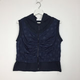 Layered Dot Hoodie Vest (2color)