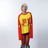 SEXXDEVIL "DESIRE" スターワッフルジョスティングTシャツ