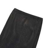 [ULKIN] MUGUNG Crochet Slit Long Skirt_Black
