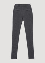 RIB SKINNY PANTS_GREY