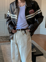 Babel Patch Leather Jacket
