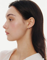 26SS★ Essence Silver (P) Tennis One-Touch Earrings XS