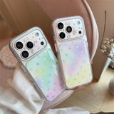 [1+1BOGO]カラフル ポルカドット ゴールド アクセント フルカバー iPhone ケース (iPhone 14–17 Series)