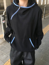 スプリットダイアゴナルワッフルフーディ (4c)