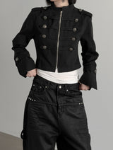 Keele Crop Napoleon Jacket