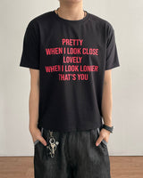Prit Crop Printing Short Sleeve Tee 3C