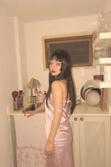 LUNA SATIN CAMI TOP (WHITE, PINK 2COLORS!)