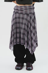 (W) Hippie Checked Skirt