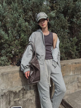 Resin flare fit banding pants