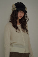 Hushed Wool Cardigan [Lemon]