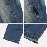 No.1376 zipper cago denim WD string PT