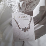 [VIVIZ Eunha Necklace] Heavenly Crystal Necklace - Silver (Regular Length Version)