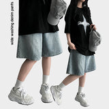 Luo Washing Denim Bermuda Half Shorts