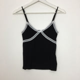 Vカットレースノースリーブ (4color)