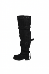 BUCKLE THIGH HIGH BOOTS [LOW]