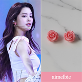 [Hearts2Hearts Ana Piercing] Petit Rose Cabochon Piercing - Pink