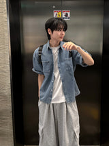 セント ショートスリーブ デニム シャツ