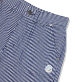 CHERRY STRIPE DENIM SHORT PANTS [NAVY]