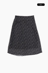 ラベルフラワーシフォンスカート