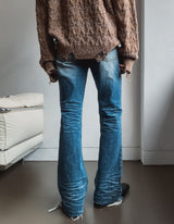 25FW★ [LANARCH] Frayline Bootcut Denim