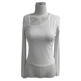 Basic Front Strap Long Sleeve Golf T-Shirt (4 Colors)