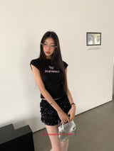 リボンレター半袖Tシャツ