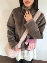 ヘアリーショーティーキルティドコート (2color)