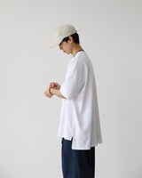 KP DEEP SLIT HALF TEE WH