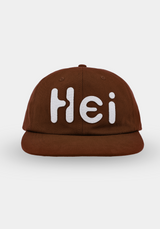 Hei Big Logo Felt Cap Brown