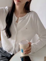 #OB Pendant Viscose Knit Round Cardigan (8color)