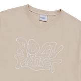 25SS ADLV プラネットショートスリーブTシャツ ダーク ベージュ