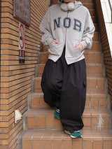 NOB パッチコットンフーディ ジップアップ NOB
