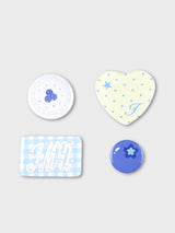 フルーツデザートピンバッジセット(Blueberry)