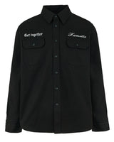 Mwoong Familia My Life Work Shirts(BLACK)
