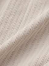 Shirring Zip-up Blouse Jumper_Beige