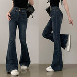 Nars two-button pocket bootcut washed denim pants