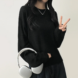 アイドルリネンサマーバックルラウンドニット
