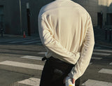 ASCLO ショルダージッパーリブTシャツ (3color)