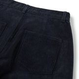 Wonky corduroy pants / Dark navy