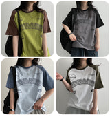 [H&L] CHANCE Color Raglan Short Sleeve T-shirt