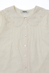 Cottage Embroidery Garden Blouse [Ivory]