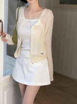 Rivet Basic A-line Mini Skirt Pants (2color)