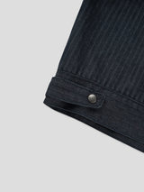 Herringbone shoulder denim jacket
