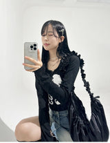 Choker Neck Cropped T-shirt