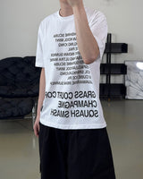 Coral Lettering Short Sleeve T-Shirt