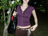 Vintage Rose Puff Top