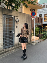 Clang wool striped cardigan
