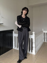 Pauline Scratch Wide Slacks