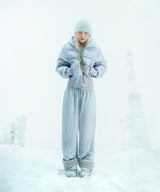 Reversible Check Padded Jacket / Grey